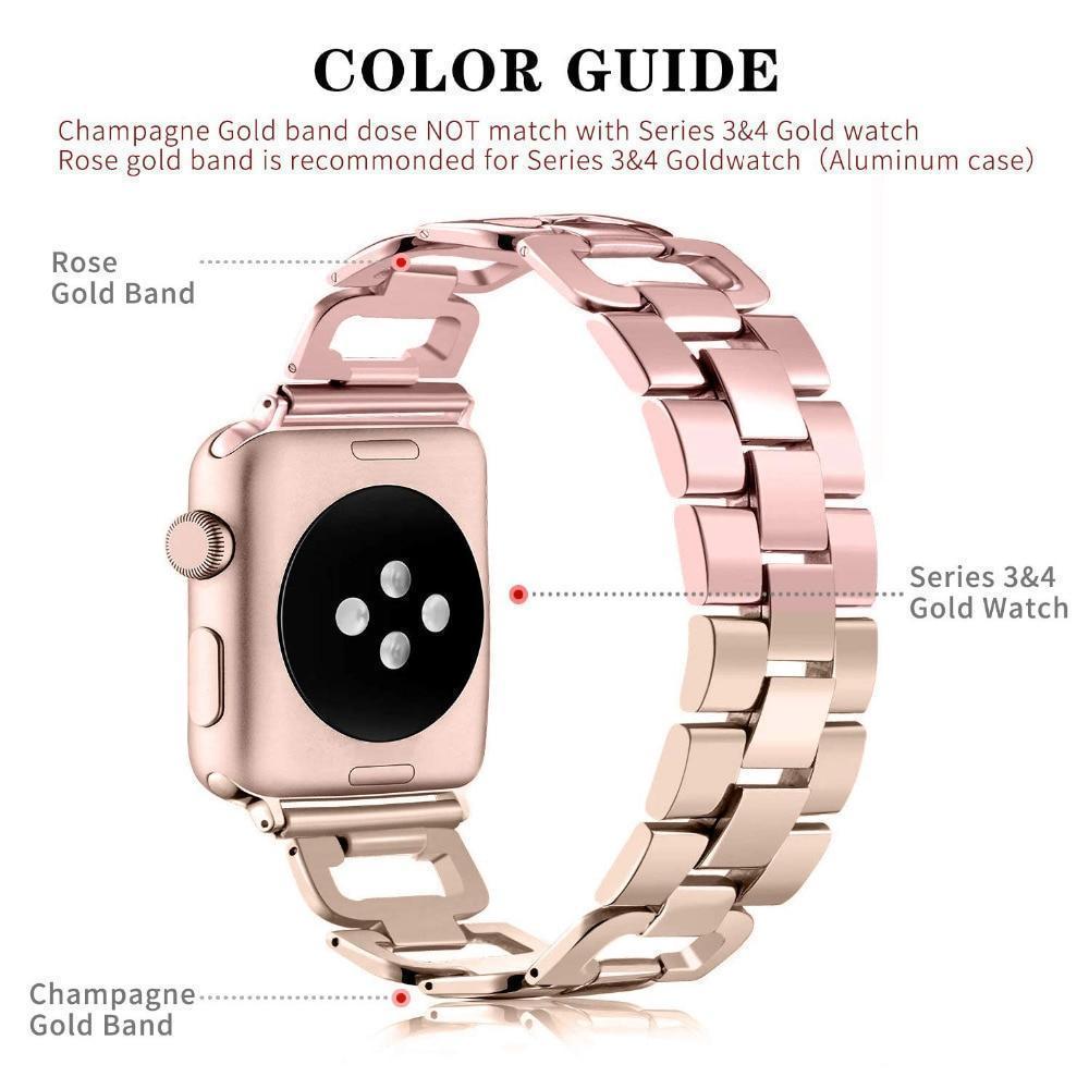 Apple Apple Watch Series 5 4 3 2 Band, Upgarded Strap Metal Replacement Wristband Sport Strap for Nike+ 38mm, 40mm, 42mm, 44mm