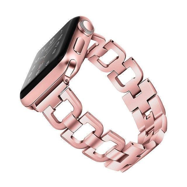 Apple Apple Watch Series 5 4 3 2 Band, Upgarded Strap Metal Replacement Wristband Sport Strap for Nike+ 38mm, 40mm, 42mm, 44mm