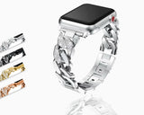 Apple Apple Watch Series 5 4 3 2 Band, Women Ladies Watch Bracelet, Fashionable Diamond Cowboy Chains Strap Metal Link 38mm, 40mm, 42mm, 44mm