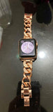 Apple Apple Watch Series 5 4 3 2 Band, Women Ladies Watch Bracelet, Fashionable Diamond Cowboy Chains Strap Metal Link 38mm, 40mm, 42mm, 44mm