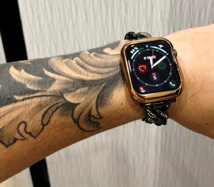 Apple Apple Watch Series 5 4 3 2 Band, Women Ladies Watch Bracelet, Fashionable Diamond Cowboy Chains Strap Metal Link 38mm, 40mm, 42mm, 44mm