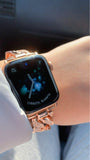 Apple Apple Watch Series 5 4 3 2 Band, Women Ladies Watch Bracelet, Fashionable Diamond Cowboy Chains Strap Metal Link 38mm, 40mm, 42mm, 44mm