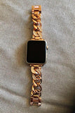 Apple Apple Watch Series 5 4 3 2 Band, Women Ladies Watch Bracelet, Fashionable Diamond Cowboy Chains Strap Metal Link 38mm, 40mm, 42mm, 44mm