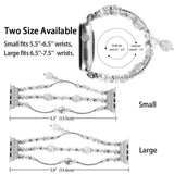 Apple Apple Watch Series 5 4 3  Band, Agate Beads Pearl Bracelet stretch Strap, iWatch Women Watchband Adapters 38mm, 40mm, 42mm, 44mm