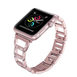 Apple Apple Watch Series 5 4 3 Band, Women Stainless Steel Hollow breathable Diamond Bracelet strap for 38mm, 42mm, 40mm, 44mm - US Fast shippping