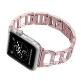 Apple Apple Watch Series 5 4 3 Band, Women Stainless Steel Hollow breathable Diamond Bracelet strap for 38mm, 42mm, 40mm, 44mm - US Fast shippping