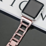Apple Apple Watch Series 5 4 3 Band, Women Stainless Steel Hollow breathable Diamond Bracelet strap for 38mm, 42mm, 40mm, 44mm - US Fast shippping