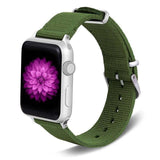 Apple Army Green / 42mm / 44mm Apple Watch Series 5 4 3 2 Band, Nylon Rainbow Sport Smart Watch Strap 38mm, 40mm, 42mm, 44mm