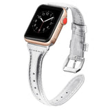 Apple Band for Apple Watch Leather Bnad 38mm 42mm 40mm 44mm Rose Gold Silver Strap For Apple Watch Bracelet Series 4 3 2 1 For Women