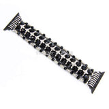 Apple Black / 38mm/40mm Women's Bling Glitter Diamonds crystal Bracelet for Apple Watch Band Series 1 2 3 4 44mm/ 40mm/ 42mm/ 38mm Wrist Strap Watch Band Belt