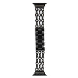 Apple Black / 38MM Apple Watch band, Bling Crystal Rhinestone Diamond Stainless Steel Link Bracelet Strap, Series 1 2 3 4 iwatch  44mm/ 40mm/ 42mm/ 38mm