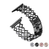 Apple Black / 38mm Apple Watch Series 5 4 3 2 Band, Stainless Steel, Diamond crystal Bling iWatch Strap fits 38mm, 40mm, 42mm, 44mm