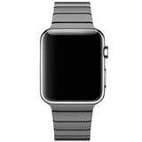 Apple Black / 42mm / 44mm Apple Watch Series 5 4 3 2 Band, Luxury Stainless Steel Link Bracelet Minimal band with adapters 38mm, 40mm, 42mm, 44mm - US Fast Shipping