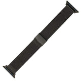 Apple Black / 42mm / 44mm Apple Watch Series 5 4 3 2 Band, Milanese mesh sport Loop Stainless Steel Watchband with Double Buckle 38mm, 40mm, 42mm, 44mm