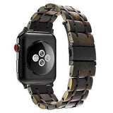 Apple Watch band wood Stainless Steel mix Watchband for iWatch