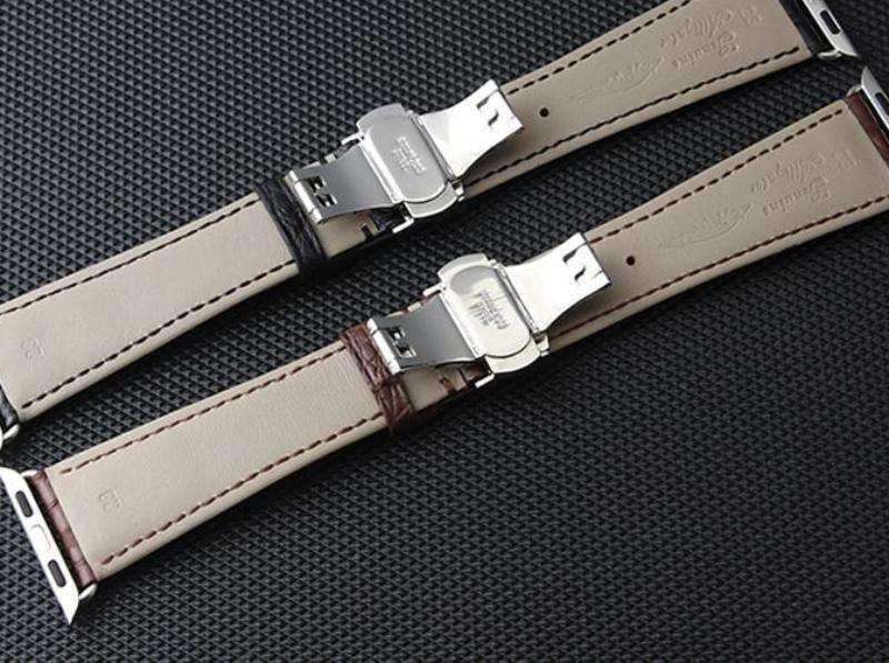 Mock Crocodile Belt - Black 40mm