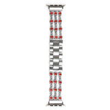 Apple Crimson / 38MM Apple Watch band, Bling Crystal Rhinestone Diamond Stainless Steel Link Bracelet Strap, Series 1 2 3 4 iwatch  44mm/ 40mm/ 42mm/ 38mm