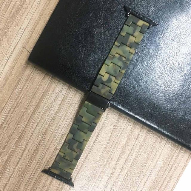 Apple Dark Green / 40mm Apple Watch Series 5 4 3 2 Band, Resin Watcband Ceramic Clock Belt 38mm, 40mm, 42mm, 44mm