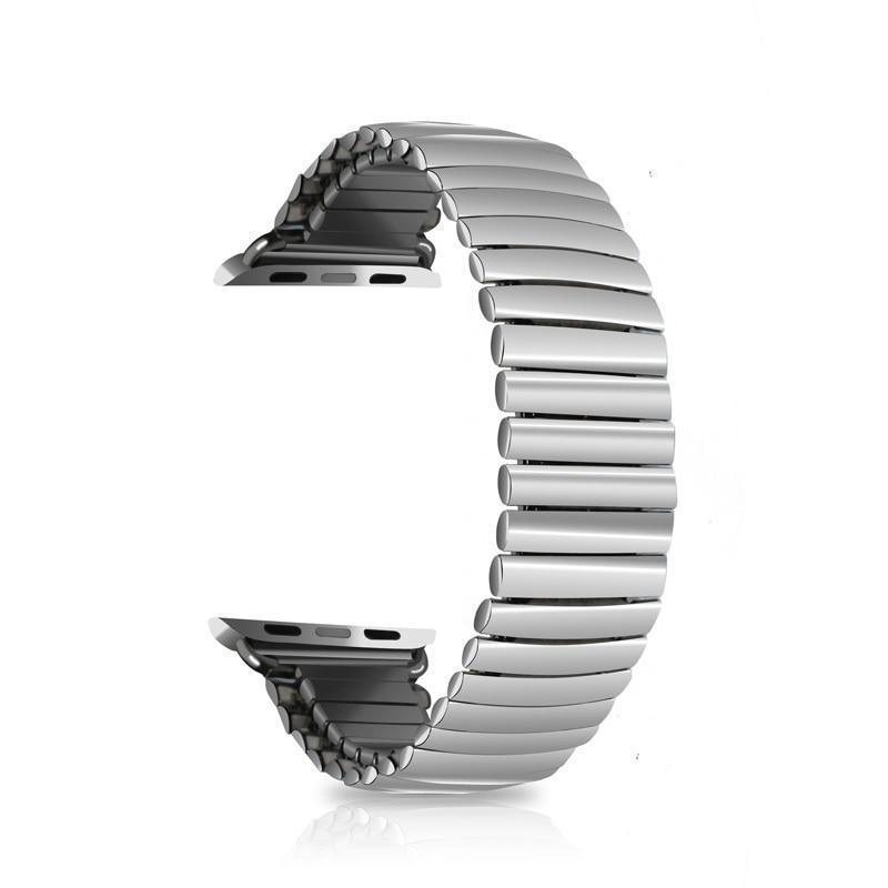 Apple Elastic Watchband Stainless Steel for Apple Watch 38mm 42mm iWatch 1/2/3/4 All Versions 40mm 44mm Metal Strap Strech Band Loop