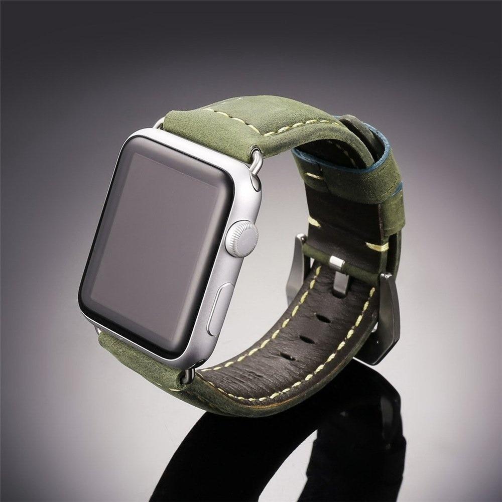 Apple Faux Leather watchbands strap for apple watch band 40mm 44mm 42mm 38mm for iWatch series 1 2 3 4 bracelet