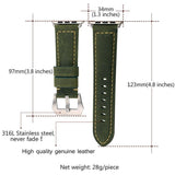 Apple Faux Leather watchbands strap for apple watch band 40mm 44mm 42mm 38mm for iWatch series 1 2 3 4 bracelet