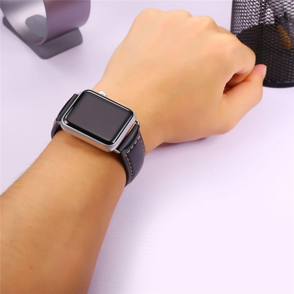 Apple Faux Leather watchbands strap for apple watch band 40mm 44mm 42mm 38mm for iWatch series 1 2 3 4 bracelet