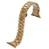Apple Gold / 38mm/40mm Hot sell quality stainless steel watchbands black gold bracelet with adapter fit apple watch Series 1 2 3 4 44mm/ 40mm/ 42mm/ 38mm