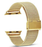 Apple Gold / 38mm Apple Watch Series 5 4 3 2 Band, Milanese style, Stainless Steel Woven Sport Watchband fits 38mm, 40mm, 42mm, 44mm