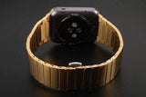 Apple Gold / 42mm / 44mm Apple Watch Series 5 4 3 2 Band, Luxury Stainless Steel Link Bracelet Minimal band with adapters 38mm, 40mm, 42mm, 44mm - US Fast Shipping