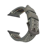 Apple Gray / 44mm Apple Watch Band handmade Cowboy Calf Leather Watch  38mm 40mm 42mm 44mm Series 4 3 2 iWatch strap