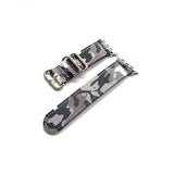 Apple Gray Silver / 38mm Apple Watch Series 5 4 3 2 Band, Camouflage Sport Style Military Tactical Watchband, Men's Nylon Strap 38mm, 40mm, 42mm, 44mm