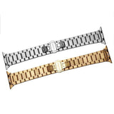 Apple Hot sell quality stainless steel watchbands black gold bracelet with adapter fit apple watch Series 1 2 3 4 44mm/ 40mm/ 42mm/ 38mm