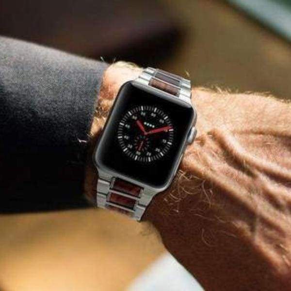 Apple Hot sell quality stainless steel watchbands black gold bracelet with adapter fit apple watch Series 1 2 3 4 44mm/ 40mm/ 42mm/ 38mm