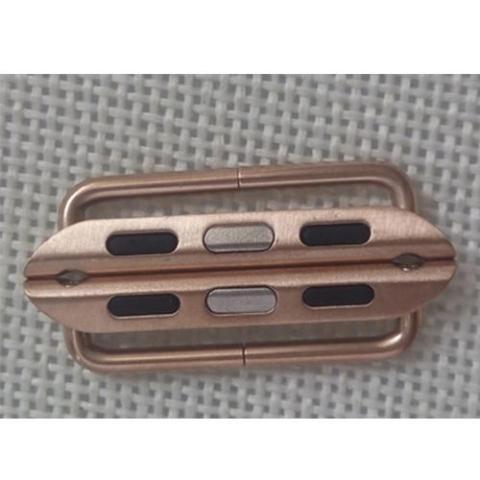 Apple light gold / 38mm Apple Watch Series 5 4 3 2 Band, Adapter connector lugs 2PCS connector, Replacement Metal Stainless Steel Iwatch with tool, 38mm, 40mm, 42mm, 44mm - US Fast Shipping