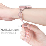 Apple New Diamond watch bands for Apple Watch 38mm 40mm 42mm 44mm Stainless Steel strap Women Bracelet for iWatch Series 4 3 2