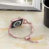 Apple New Diamond watch bands for Apple Watch 38mm 40mm 42mm 44mm Stainless Steel strap Women Bracelet for iWatch Series 4 3 2