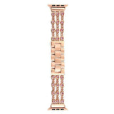 Apple Pink / 38MM Apple Watch band, Bling Crystal Rhinestone Diamond Stainless Steel Link Bracelet Strap, Series 1 2 3 4 iwatch  44mm/ 40mm/ 42mm/ 38mm