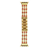 Apple Red / 38MM Apple Watch band, Bling Crystal Rhinestone Diamond Stainless Steel Link Bracelet Strap, Series 1 2 3 4 iwatch  44mm/ 40mm/ 42mm/ 38mm