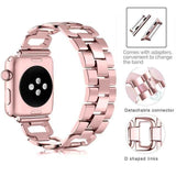 Apple Rose / For 38mm and 40mm Apple Watch Series 5 4 3 2 Band, Upgarded Strap Metal Replacement Wristband Sport Strap for Nike+ 38mm, 40mm, 42mm, 44mm