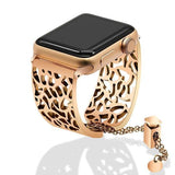 Apple Rose Gold / 38mm Apple Watch Series 5 4 3 2 Band cuff, Stainless Steel Watchband Jewelry Bangle Women Strap Bracelet 38mm, 40mm, 42mm, 44mm