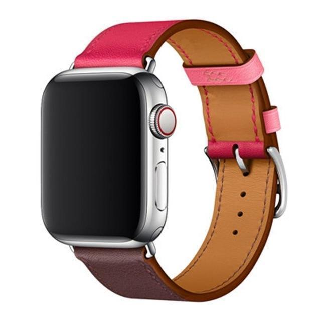 Apple Rose red brown / 38mmor 40mm Apple watch Leather Strap For  herm band 4 3 iwatch band 42mm 38mm 44mm 40mm  bracelet for apple watch 4, US Fast Shipping