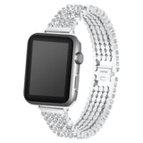 Apple silver / 38mm / 40mm Apple Watch Series 5 4 3 2 Band, Stylish Crystal Diamond stainless steel Replacement Band for iWatch 38mm, 42mm, 40mm, 44mm