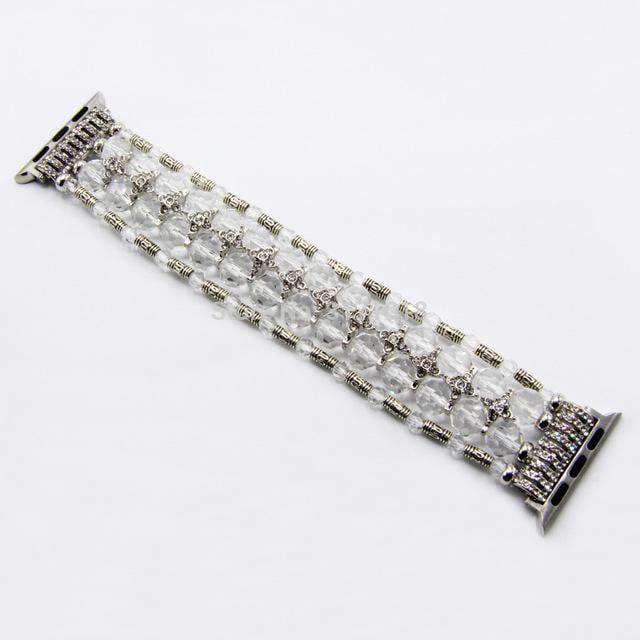 Apple Silver / 38mm/40mm Women's Bling Glitter Diamonds crystal Bracelet for Apple Watch Band Series 1 2 3 4 44mm/ 40mm/ 42mm/ 38mm Wrist Strap Watch Band Belt