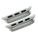 Apple silver / 38mm Apple Watch Series 5 4 3 2 Band, Adapter connector lugs 2PCS connector, Replacement Metal Stainless Steel Iwatch with tool, 38mm, 40mm, 42mm, 44mm - US Fast Shipping