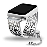 Apple Silver / 38mm Apple Watch Series 5 4 3 2 Band cuff, Stainless Steel Watchband Jewelry Bangle Women Strap Bracelet 38mm, 40mm, 42mm, 44mm