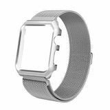 Apple silver / 38mm band case Apple Watch band Milanese mesh magnetic Loop stainless steel metal Strap & Watch Case bundle  42mm 44mm iwatch 4/3/2/1 38mm 40 mm Bracelet Watchband - USA Fast Shipping