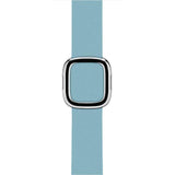 Apple Sky Blue / 44MM Rose gold Modern Buckle Leather Band for Apple Watch 44mm 40mm  42mm 38mm Replacement Wristband for iWatch Series 4 3 2