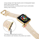 Apple Sport Soft glitter Silicone Strap For Apple Watch Series 4 3 2 1 44mm 40mm 42mm 38mm Band Replacement Strap Wristband For iWatch Band - US Fast shipping