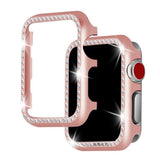 Apple Strap & Diamond Case Apple Watch bundle 38mm 40mm 44mm 42mm Stainless Steel band Milanese Loop Bracelet for iWatch 4 3 2 1