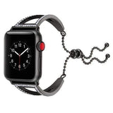 Apple Watch Band bling Cuff, Rose gold, Crystal Diamond Strap fits 42mm 38mm  Stainless Steel Bracelet bangle for Iwatch Series 4 3 2 1